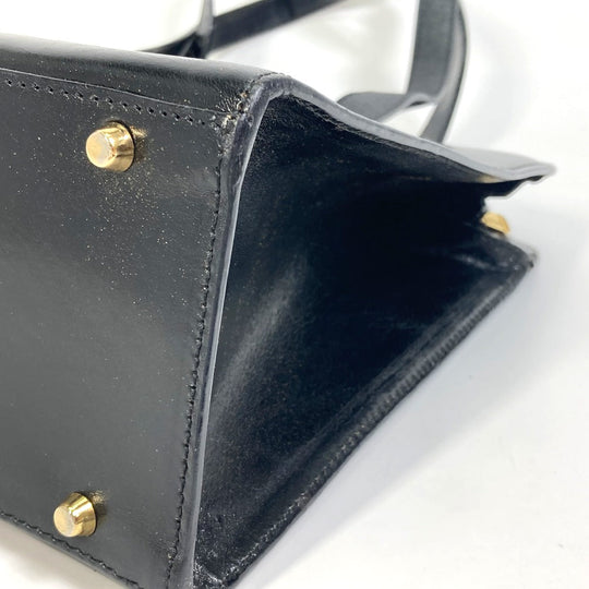 BALLY Tote Bag leather black Women(Unisex) Used Authentic