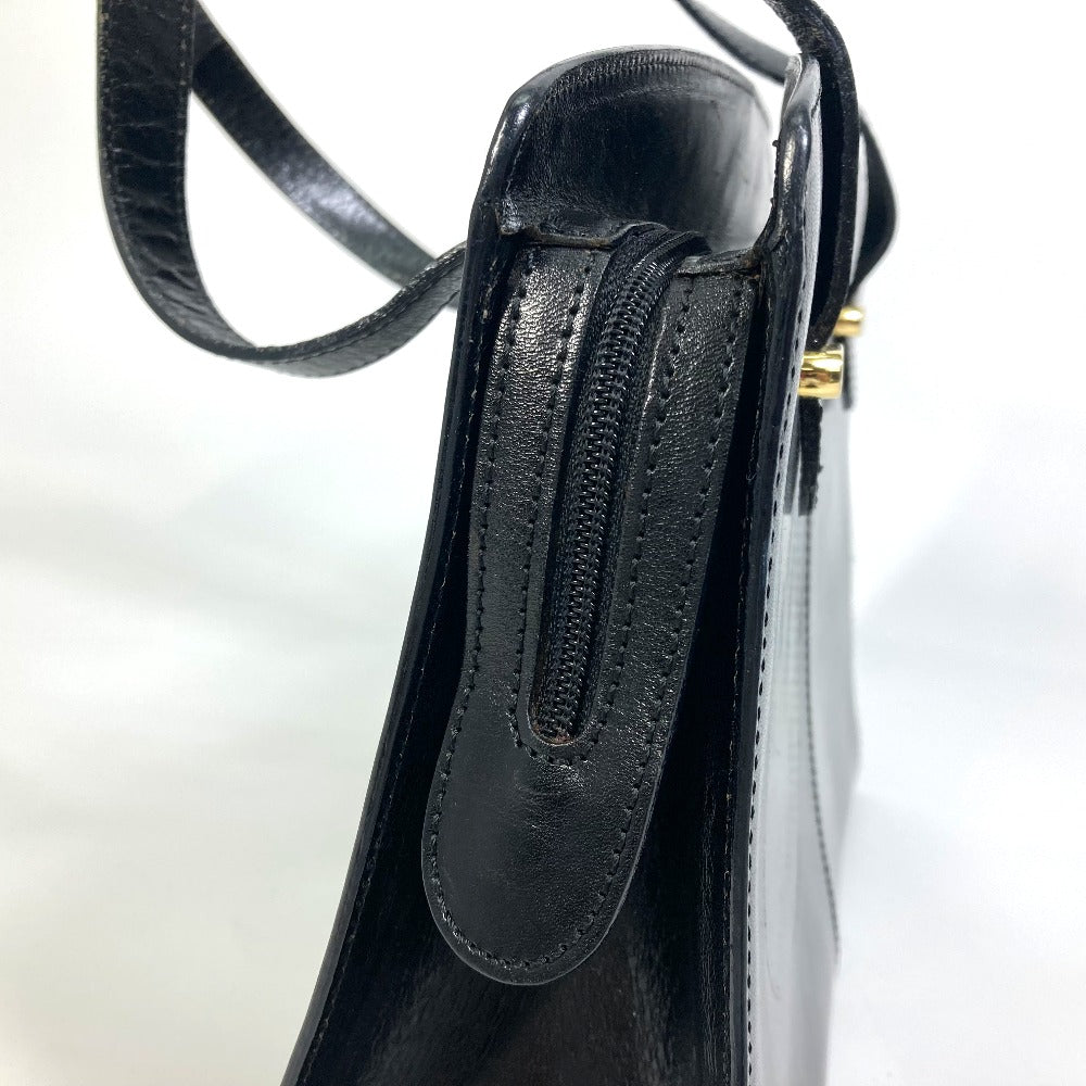 BALLY Tote Bag leather black Women(Unisex) Used Authentic