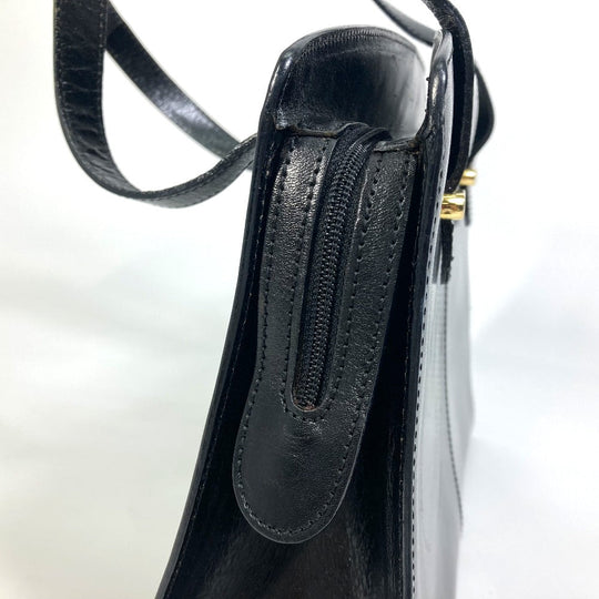 BALLY Tote Bag leather black Women(Unisex) Used Authentic