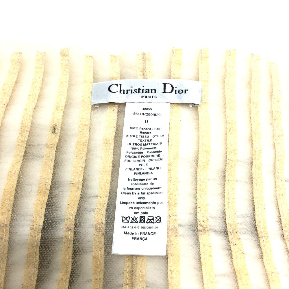 Dior Scarf 86FUR250I820 Nylon White / red / black heart scarf Women Used Authentic