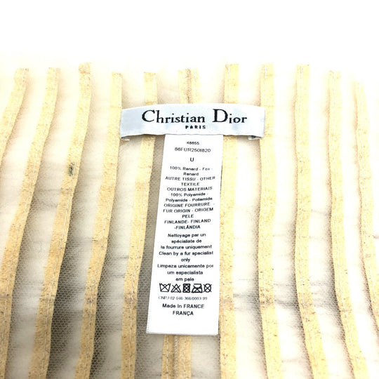 Dior Scarf 86FUR250I820 Nylon White / red / black heart scarf Women Used Authentic