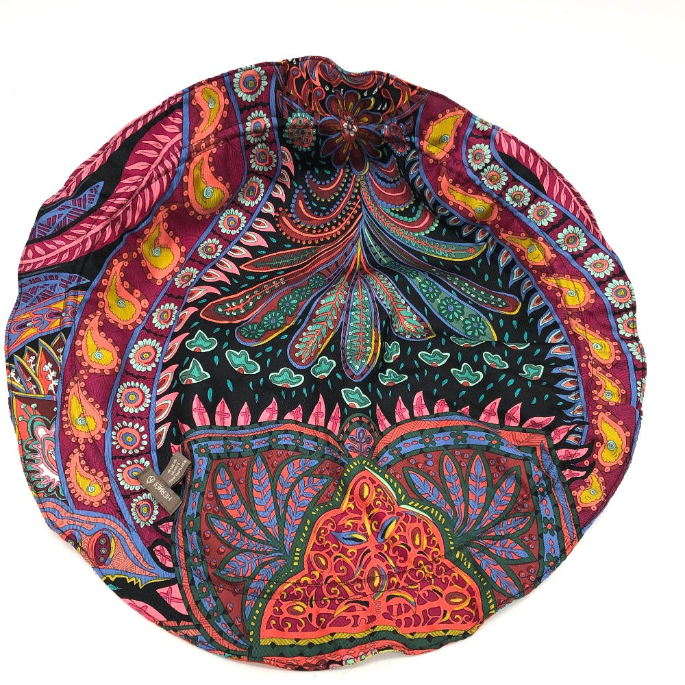 HERMES Pouch silk multicolor Overall handle Petit Ash