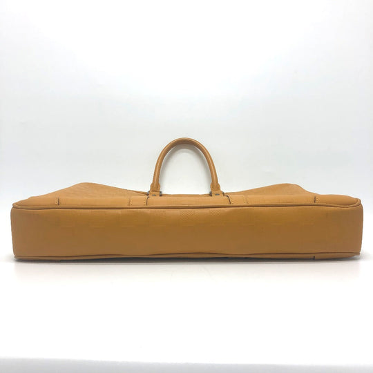 LOUIS VUITTON Business bag N41218 Damier Anfini Leather Yellow type Anfini Handbag Women Used Authentic