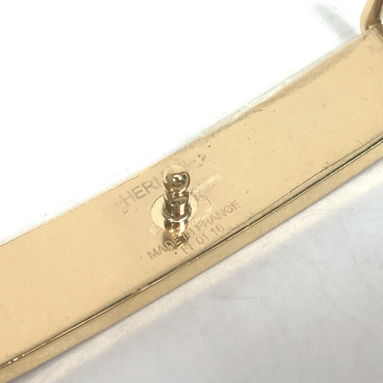 HERMES belt leather yellow Thin belt Women 70 Used Authentic