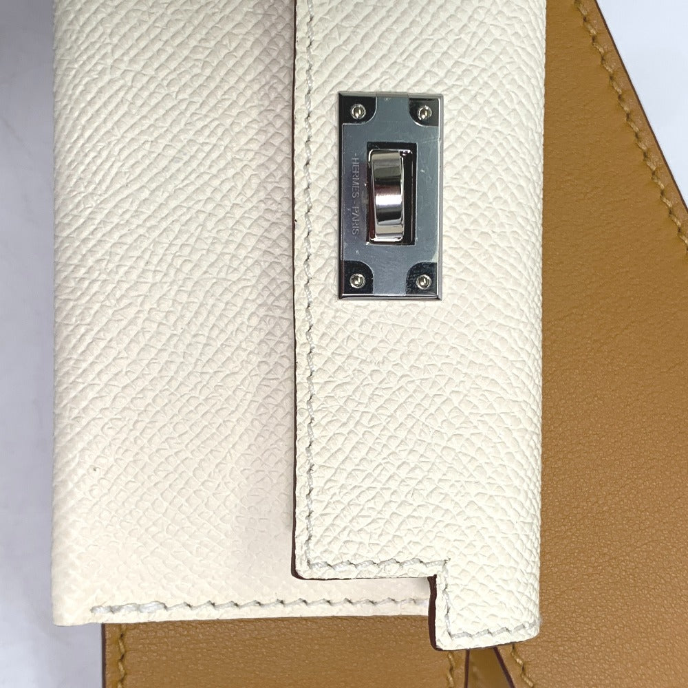 HERMES Shoulder strap Swift, Epsom beige bandouliere Bag strap Women Used Authentic