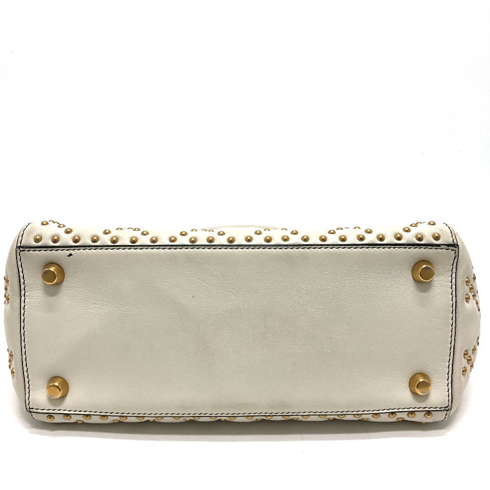 Dior Handbag M0579CVNZ030ETF leather white Canage Tote Bag Women Used Authentic