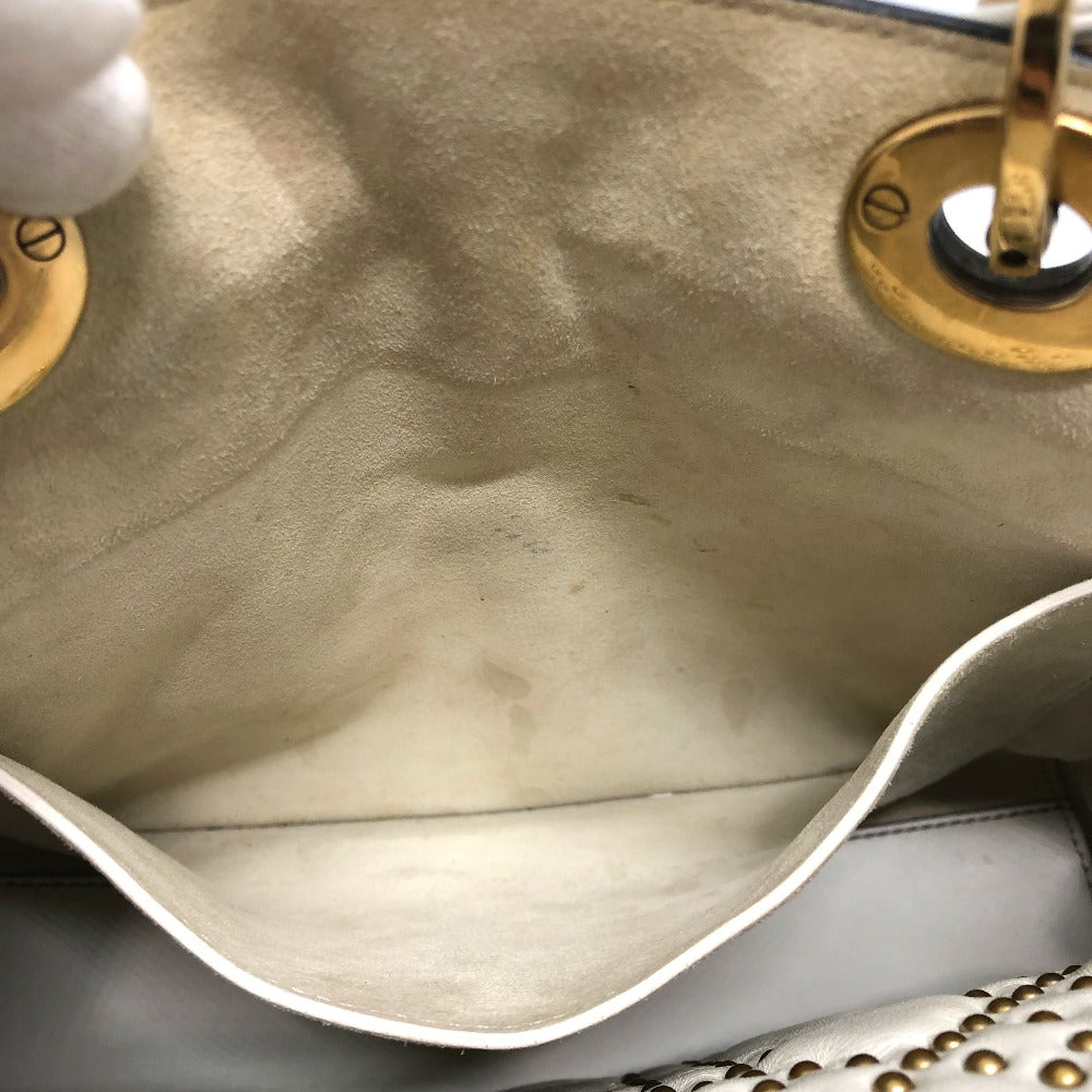 Dior Handbag M0579CVNZ030ETF leather white Canage Tote Bag Women Used Authentic