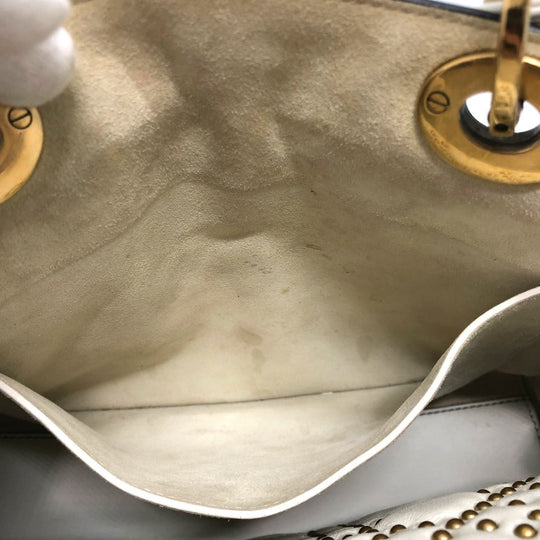 Dior Handbag M0579CVNZ030ETF leather white Canage Tote Bag Women Used Authentic