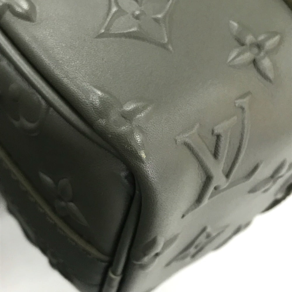 LOUIS VUITTON Handbag M57961 leather khaki monogram seal Keepall XS mens Used Authentic