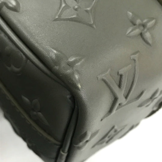 LOUIS VUITTON Handbag M57961 leather khaki monogram seal Keepall XS mens Used Authentic