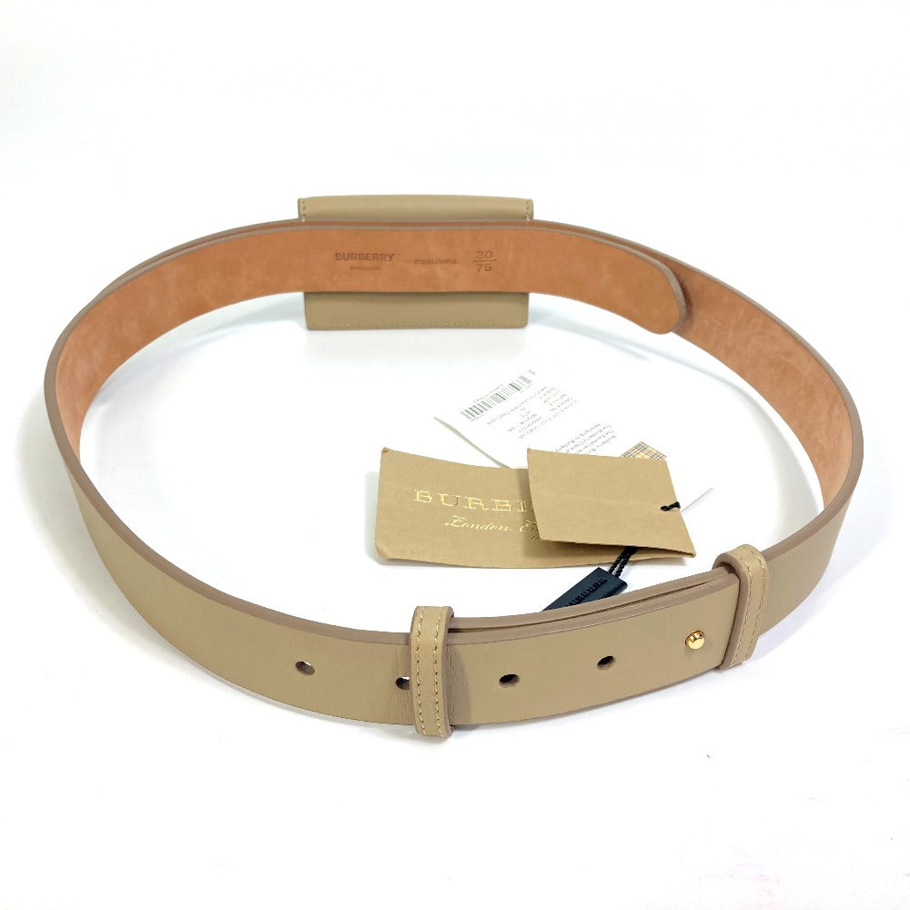 BURBERRY belt 8012136 leather beige ENVELOPE Women 30/75 Used Authentic