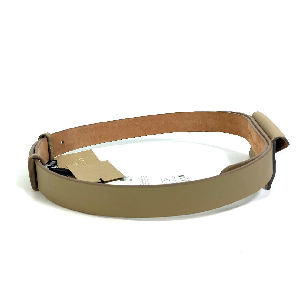 BURBERRY belt 8012136 leather beige ENVELOPE Women 30/75 Used Authentic