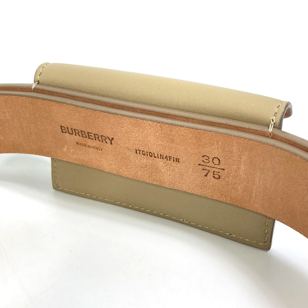 BURBERRY belt 8012136 leather beige ENVELOPE Women 30/75 Used Authentic