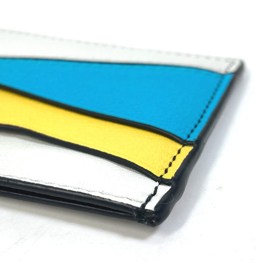 LOEWE Card Case C510V33X05 leather white puzzle Women Used Authentic