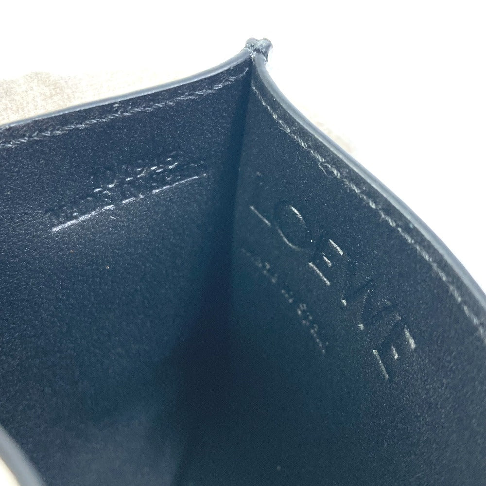 LOEWE Card Case C510V33X05 leather white puzzle Women Used Authentic