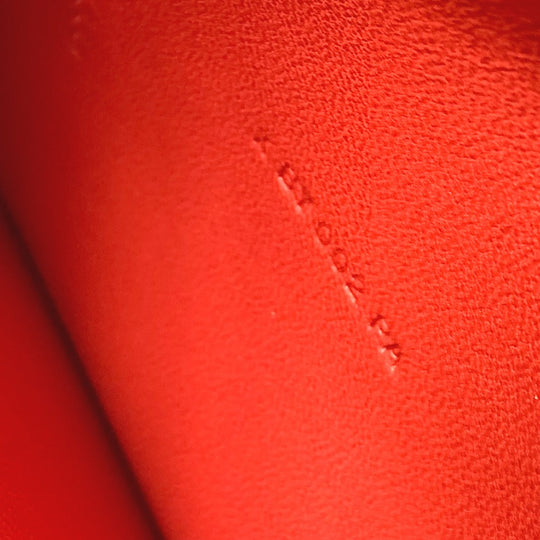 HERMES Long Wallet Purse Togo Red type Dogon GM Wallet