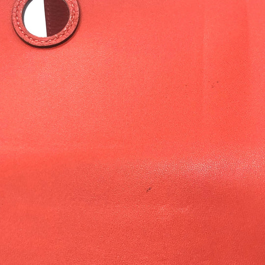 HERMES Long Wallet Purse Togo Red type Dogon GM Wallet