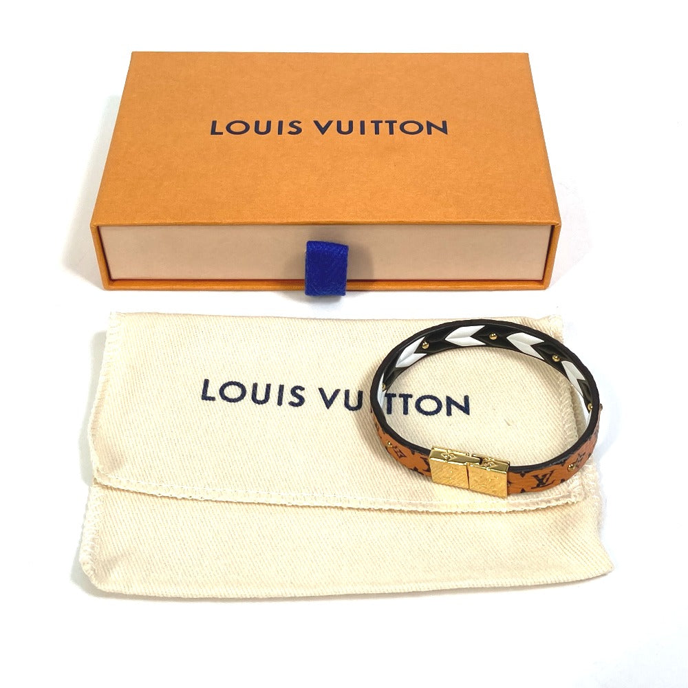 LOUIS VUITTON bracelet M6774F Monogram canvas Brown Monogram LV Crafty reversible bracelet Women Used Authentic