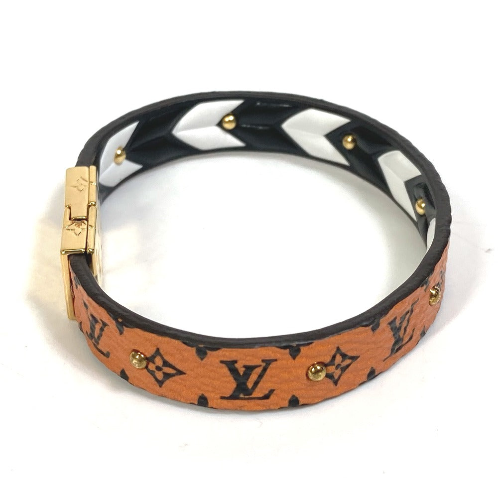 LOUIS VUITTON bracelet M6774F Monogram canvas Brown Monogram LV Crafty reversible bracelet Women Used Authentic