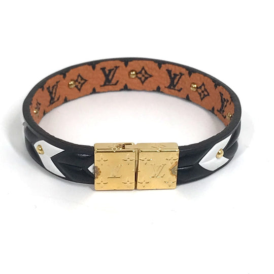 LOUIS VUITTON bracelet M6774F Monogram canvas Brown Monogram LV Crafty reversible bracelet Women Used Authentic