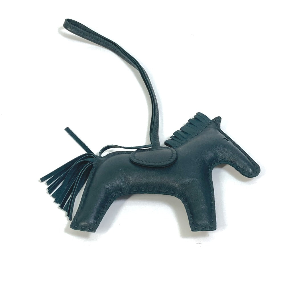 HERMES Bag charm Anyo Miro green horse horse cheval Rodeo MM So Green One Color Women Used Authentic