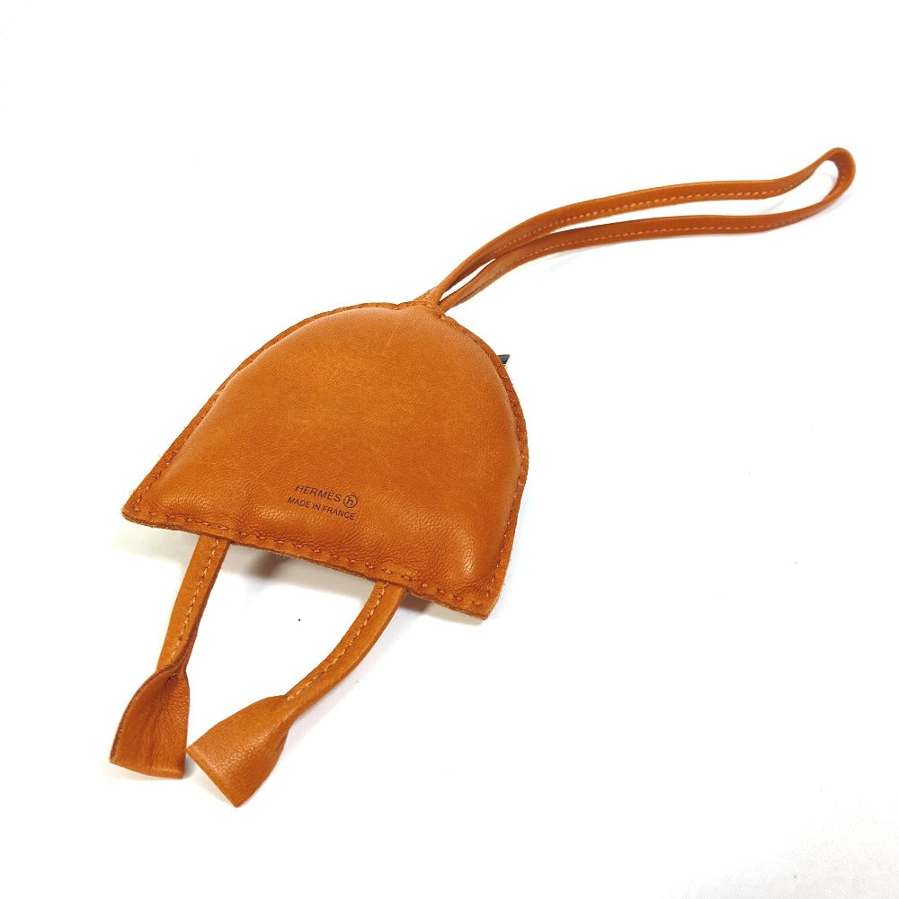 HERMES Bag charm Leather, Buffalo Horn Brown key ring petit h petit h owl unisex(Unisex) Used Authentic