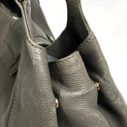 GUCCI Tote Bag 268747 leather Brown D-shaped ring Women Secondhand Authentic