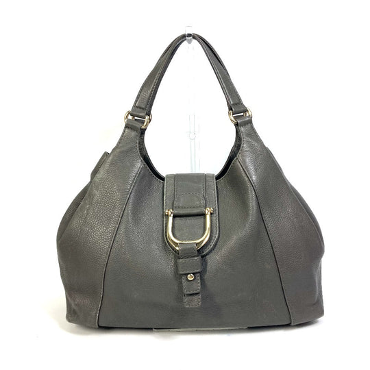 GUCCI Tote Bag 268747 leather Brown D-shaped ring Women Secondhand Authentic