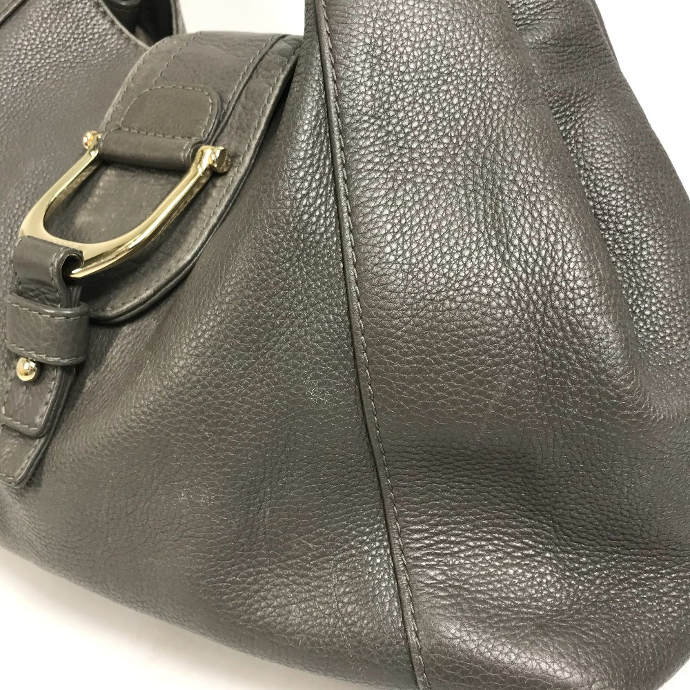 GUCCI Tote Bag 268747 leather Brown D-shaped ring Women Secondhand Authentic