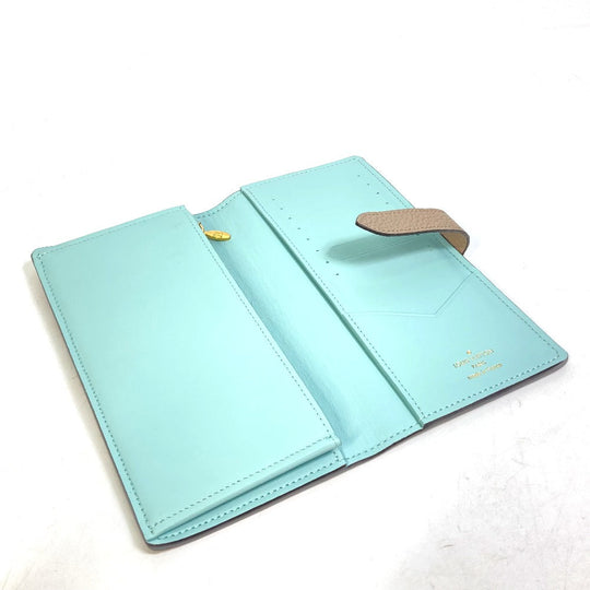 LOUIS VUITTON Long Wallet Purse M81367 Taurillon Clemence Leather Gray type vertical wallet Women Used Authentic