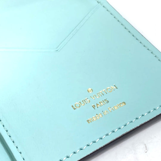 LOUIS VUITTON Long Wallet Purse M81367 Taurillon Clemence Leather Gray type vertical wallet Women Used Authentic