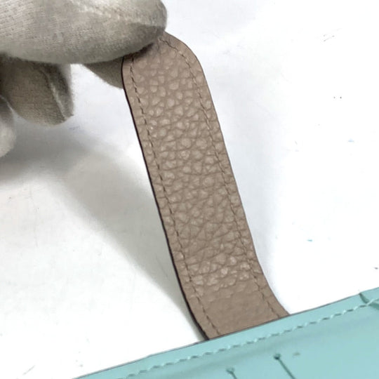 LOUIS VUITTON Long Wallet Purse M81367 Taurillon Clemence Leather Gray type vertical wallet Women Used Authentic