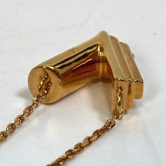LOUIS VUITTON Necklace M61077 Gold Plated gold LV&ME Initial "V" Women Used Authentic