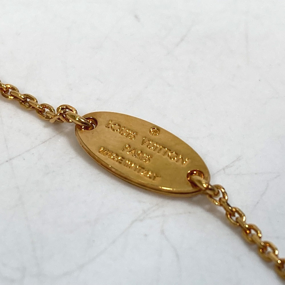 LOUIS VUITTON Necklace M61077 Gold Plated gold LV&ME Initial "V" Women Used Authentic