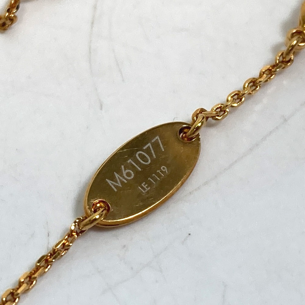 LOUIS VUITTON Necklace M61077 Gold Plated gold LV&ME Initial "V" Women Used Authentic