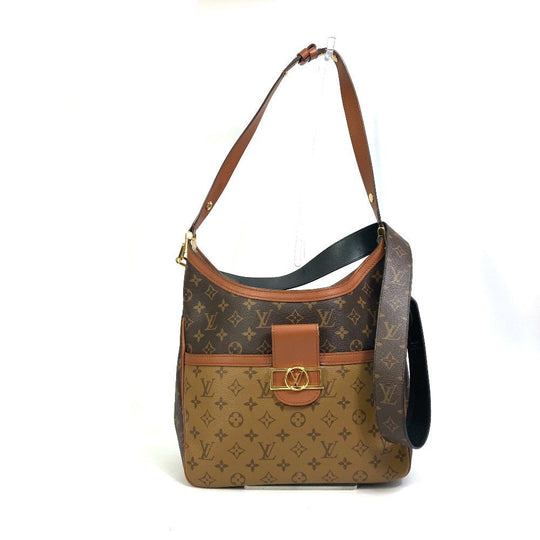 LOUIS VUITTON Shoulder Bag M45194 Monogram reverse canvas Brown Monogram reverse Hobo Dauphine PM Women Used Authentic