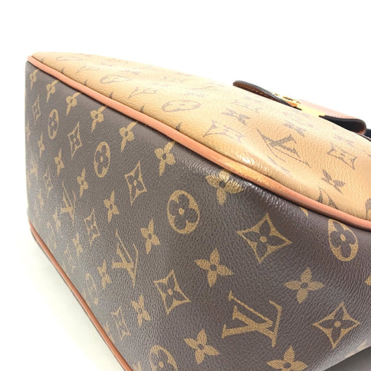 LOUIS VUITTON Shoulder Bag M45194 Monogram reverse canvas Brown Monogram reverse Hobo Dauphine PM Women Used Authentic