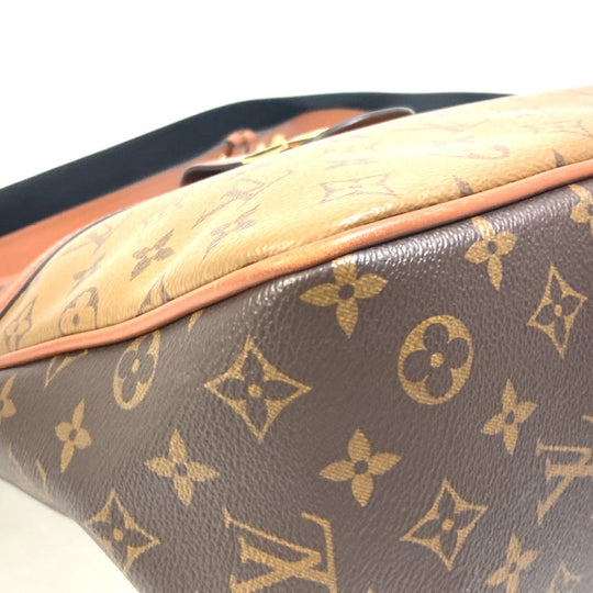 LOUIS VUITTON Shoulder Bag M45194 Monogram reverse canvas Brown Monogram reverse Hobo Dauphine PM Women Used Authentic