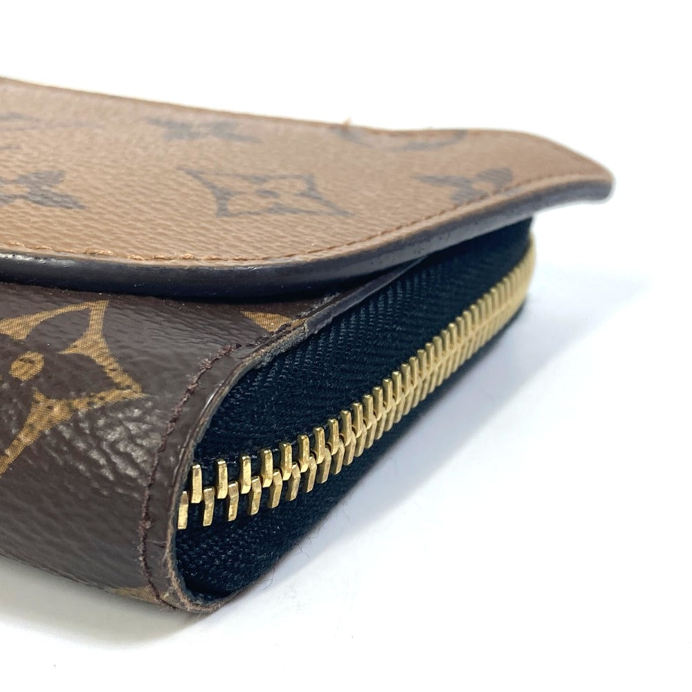 LOUIS VUITTON Long Wallet Purse M68796 Monogram reverse canvas Brown Monogram reverse zippy wallet shady Women Used Authentic