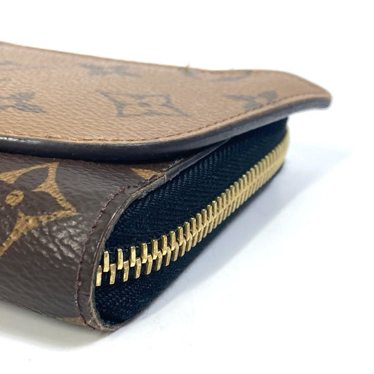 LOUIS VUITTON Long Wallet Purse M68796 Monogram reverse canvas Brown Monogram reverse zippy wallet shady Women Used Authentic