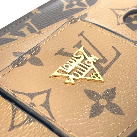 LOUIS VUITTON Long Wallet Purse M68796 Monogram reverse canvas Brown Monogram reverse zippy wallet shady Women Used Authentic