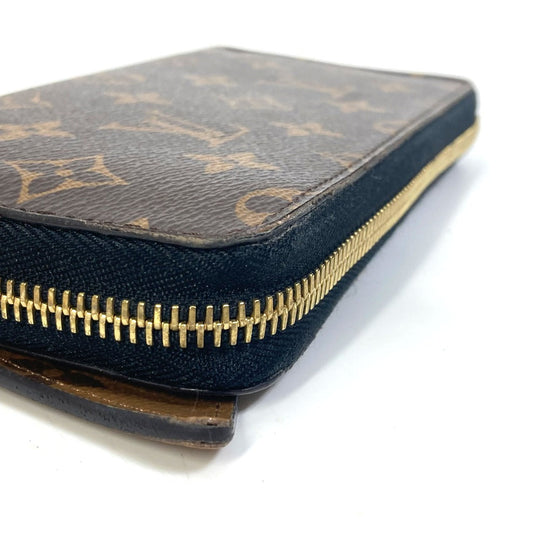 LOUIS VUITTON Long Wallet Purse M68796 Monogram reverse canvas Brown Monogram reverse zippy wallet shady Women Used Authentic