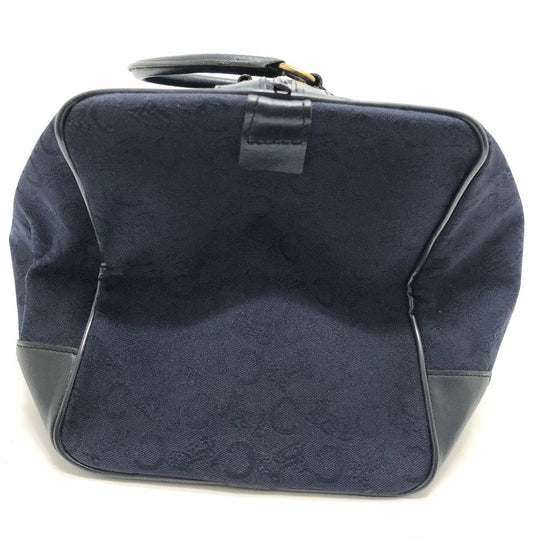 CELINE Boston Duffel bag Canvas / leather Navy C Macadam Carriage vintage Women Used Authentic
