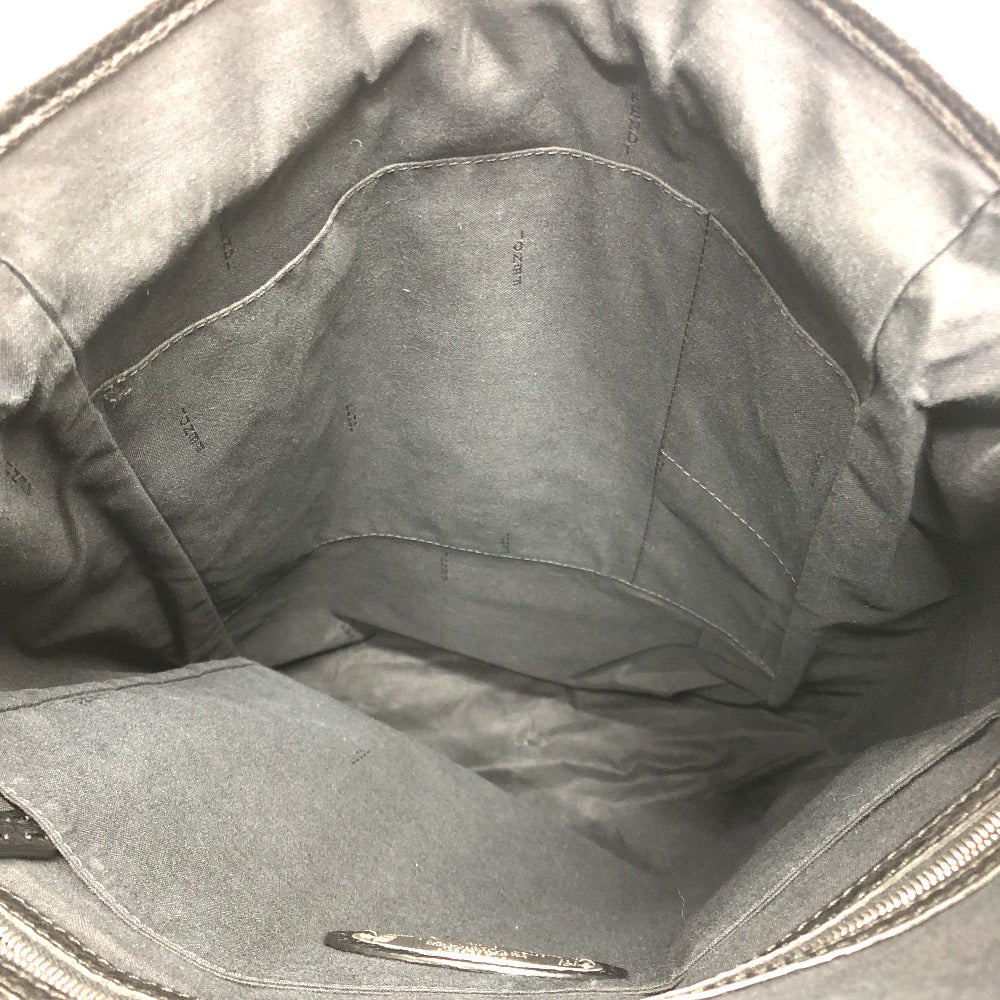 FENDI Backpack 7VZ011 leather black Backpack mens Used Authentic