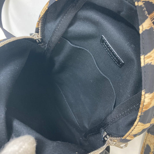 BALENCIAGA Backpack 580026 Nylon beige Leopard leopard print leopard Mini Backpack Women Used Authentic