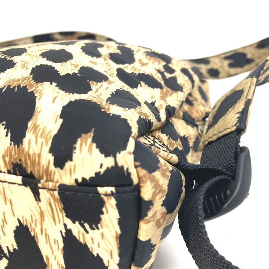 BALENCIAGA Backpack 580026 Nylon beige Leopard leopard print leopard Mini Backpack Women Used Authentic