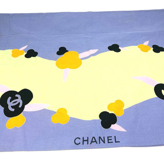 CHANEL towel cotton multicolor Interior Tablecloth Multi-purpose Cover Camelia Women(Unisex) Used Authentic