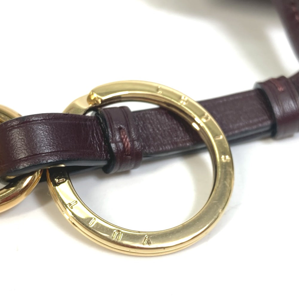 LOUIS VUITTON key ring MP1787 leather pink City steamer