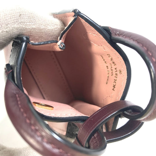 LOUIS VUITTON key ring MP1787 leather pink City steamer