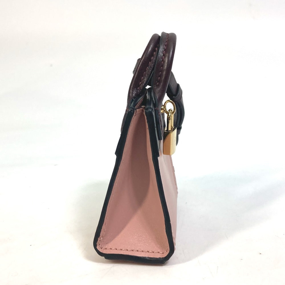LOUIS VUITTON key ring MP1787 leather pink City steamer